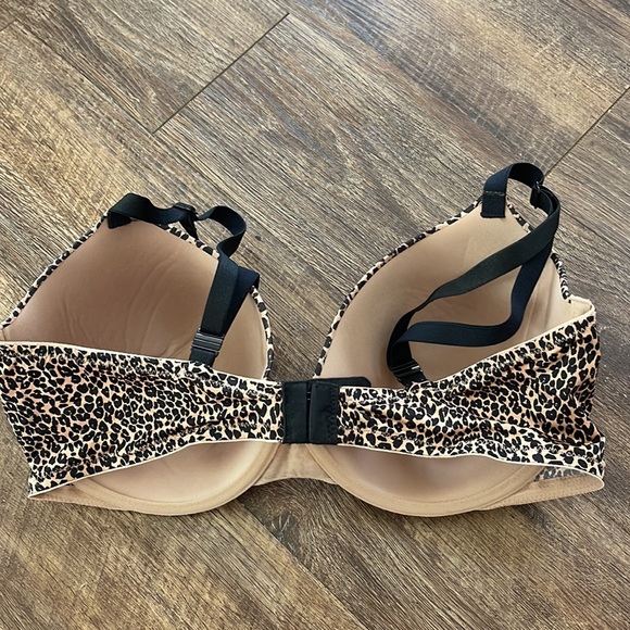 Victoria’s Secret Lined Demi cheetah leopard print bra size 38DD - Picture 2 of 5
